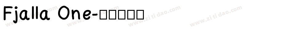 Fjalla One字体转换